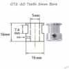 Шкив ремня GT2 20 зубов ремень 6 отверстие 5 (1)